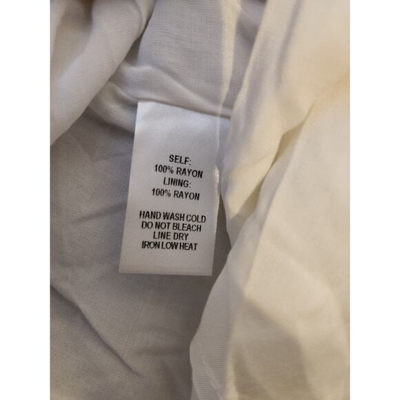 NWT Lulus White Wrap Short Gauzy Draped Dress Surplice Short Sleeve Tie Size S - Picture 8 of 9